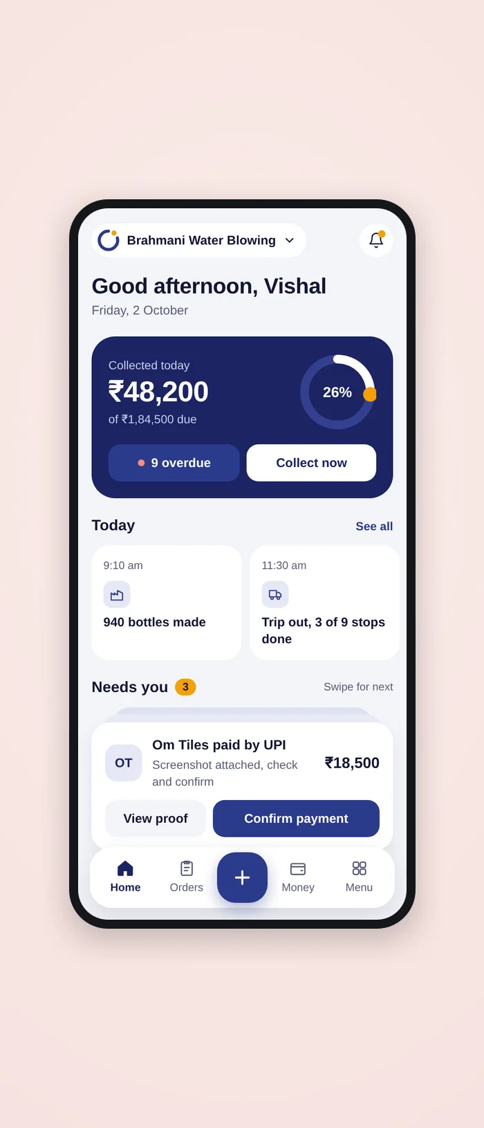 Ekam, our upcoming app for small businesses