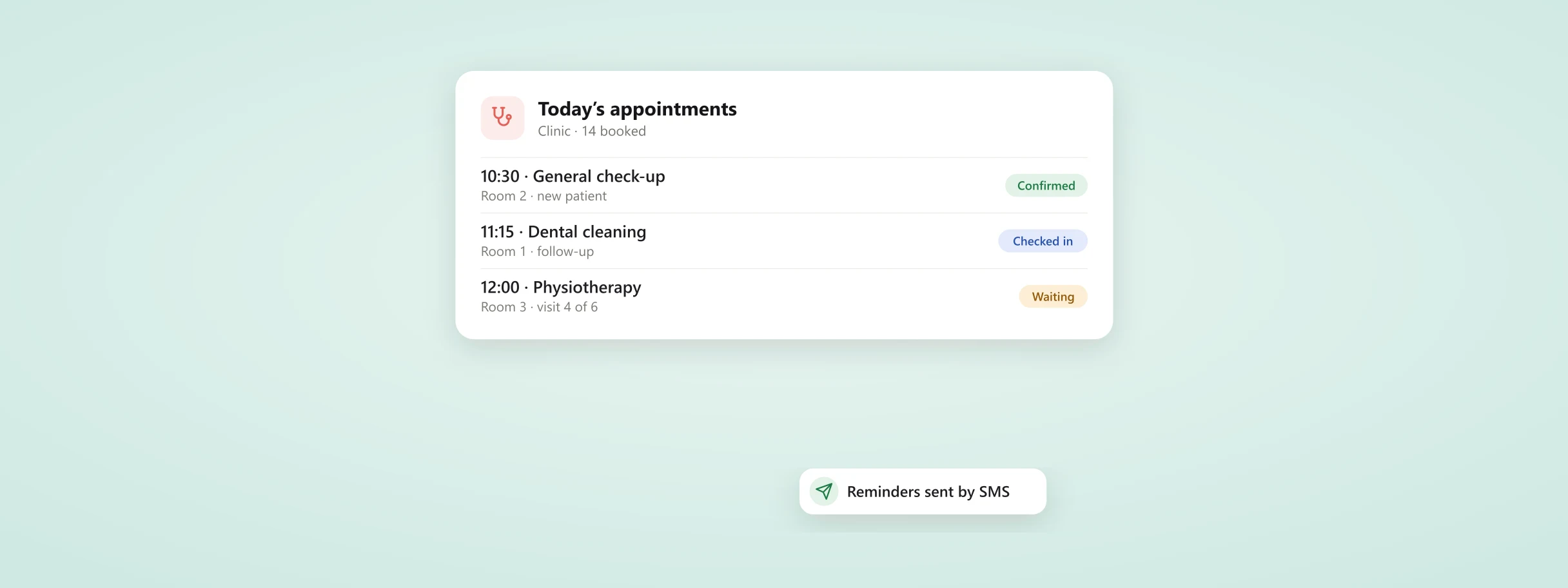 A digital platform for a healthcare clinic: an example of the work