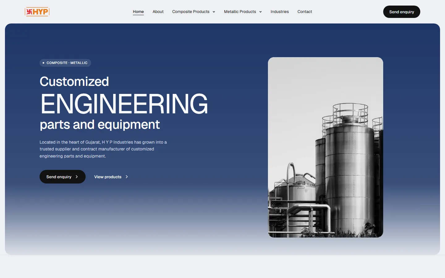 HYP Industries — FRP / GRP products, flanges and fasteners