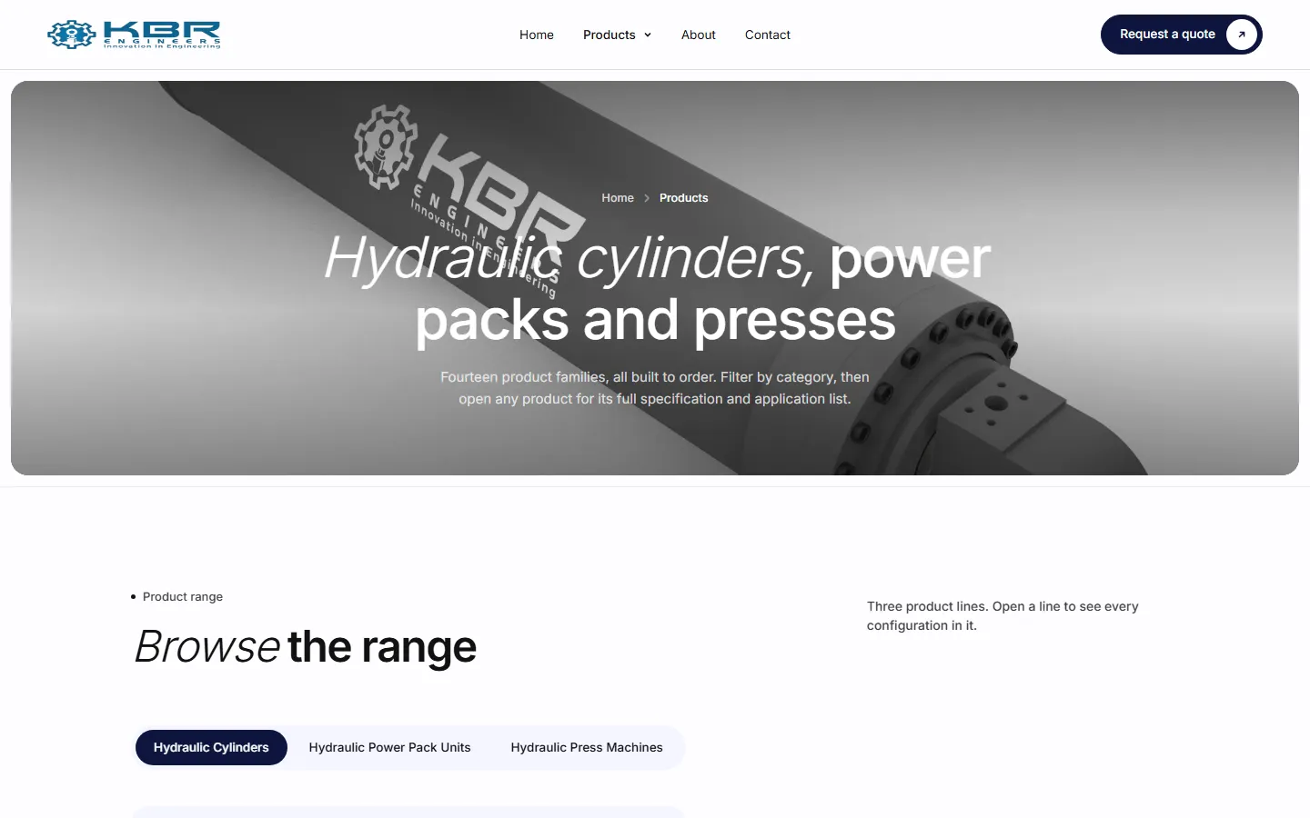 KBR Engineers — Hydraulic presses and machines
