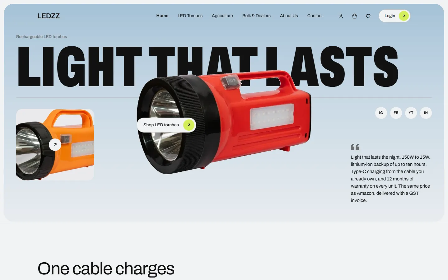 LEDZZ Innovation — Torches, lights and power banks