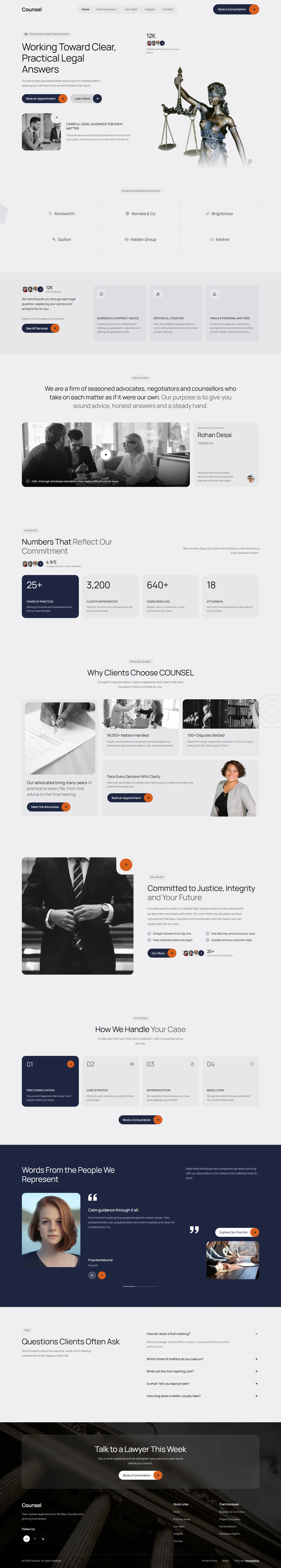 Counsel home page, full length